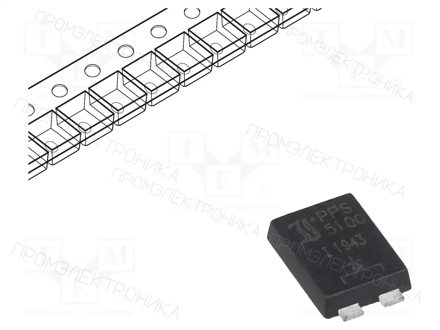 DIOTEC SEMICONDUCTOR PPS5100 — Диоды Шотки SMD