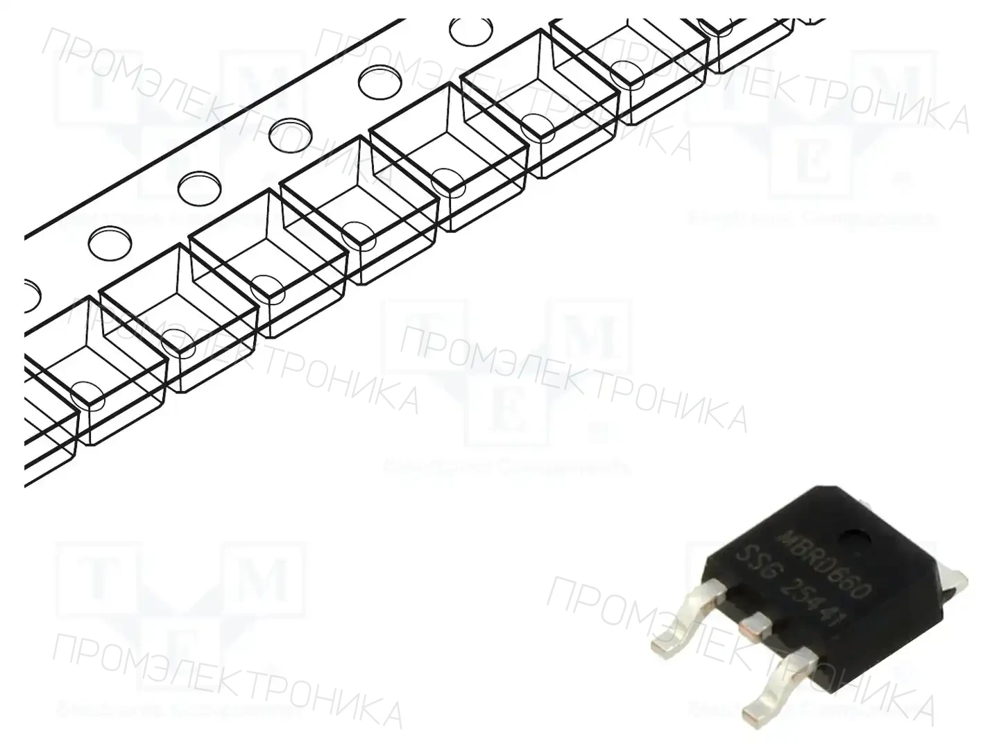 SMC DIODE SOLUTIONS MBRD660TR — Диоды Шотки SMD