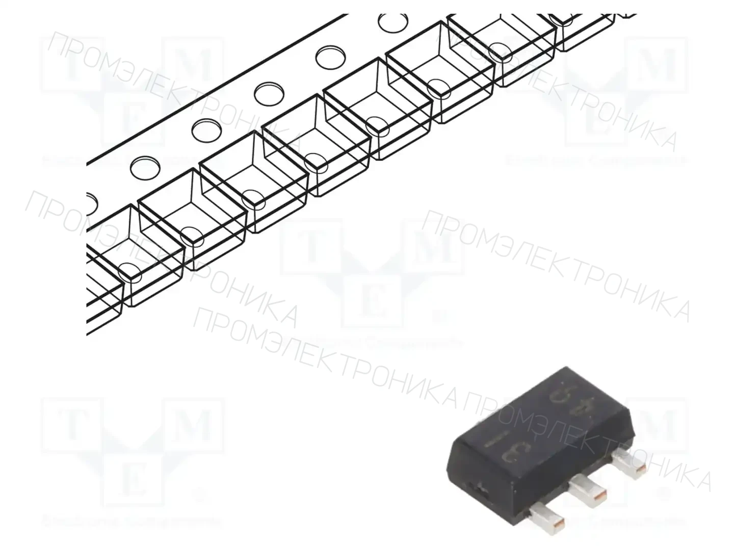 Texas Instruments TL431IPK — Источники напряжения отнесения-микросх