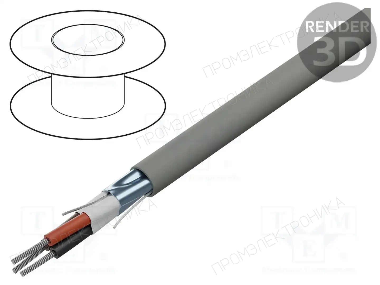 ALPHA WIRE 78113 SL001 — Провода многожильные экранированные