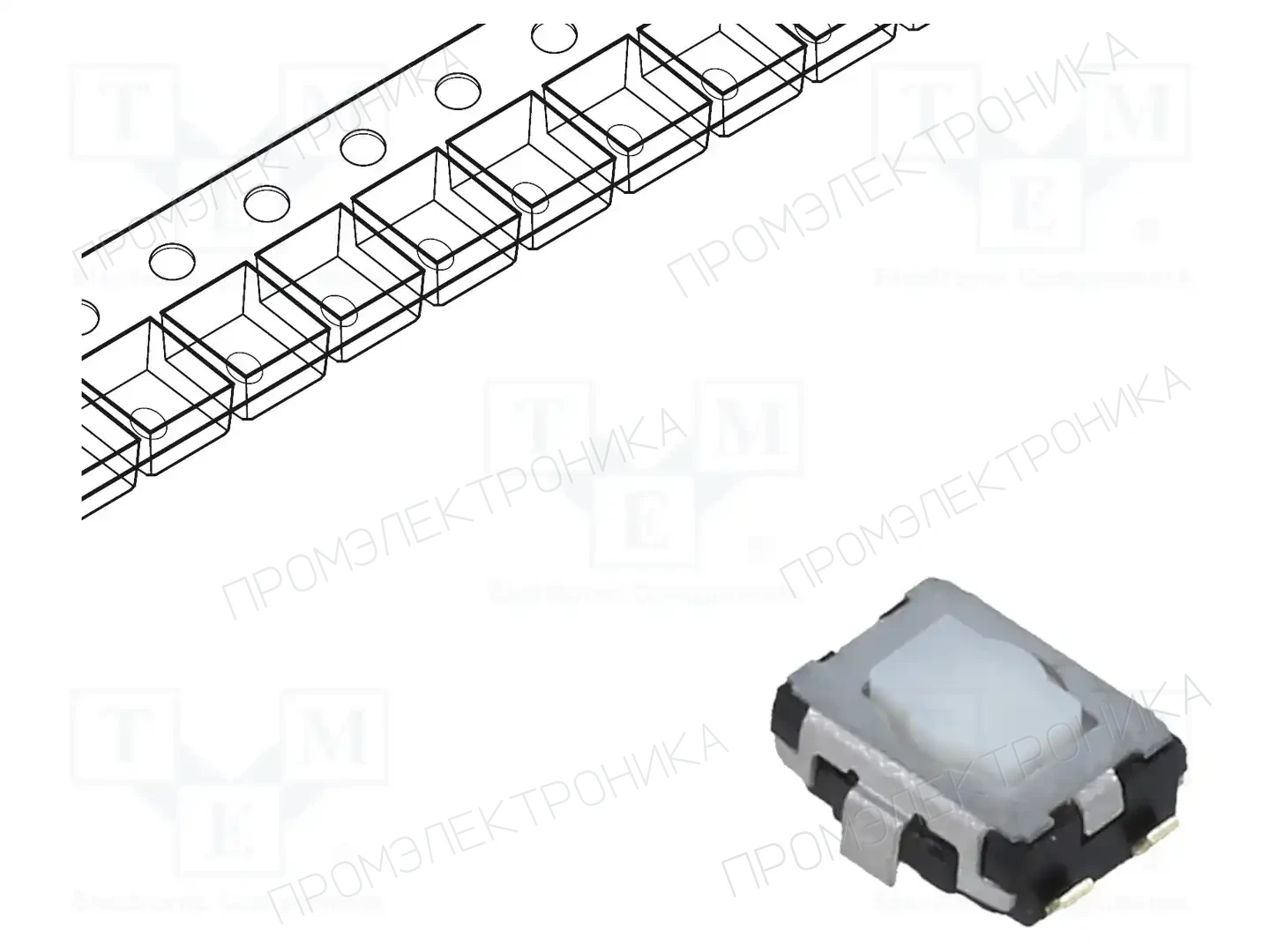 PANASONIC EVQP2P02M — Микропереключатели TACT