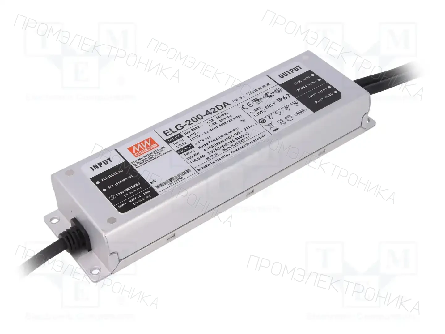 MEAN WELL ELG-200-42DA — Блоки питания для LED