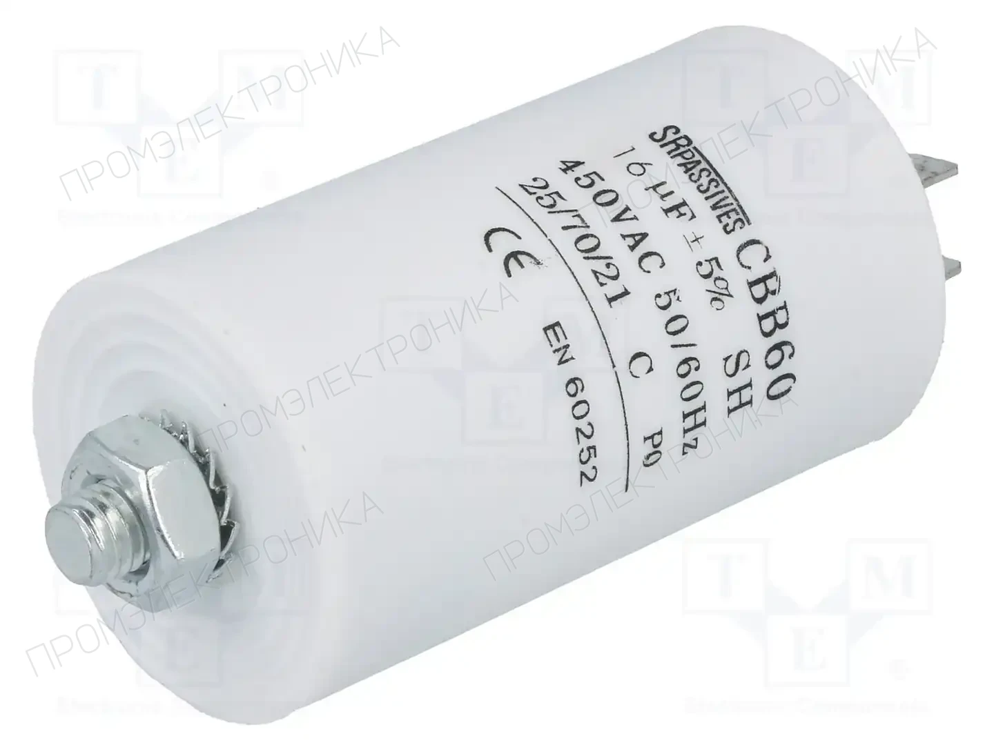 SR PASSIVES CBB60E-16/450 — Конденсаторы для двигателей