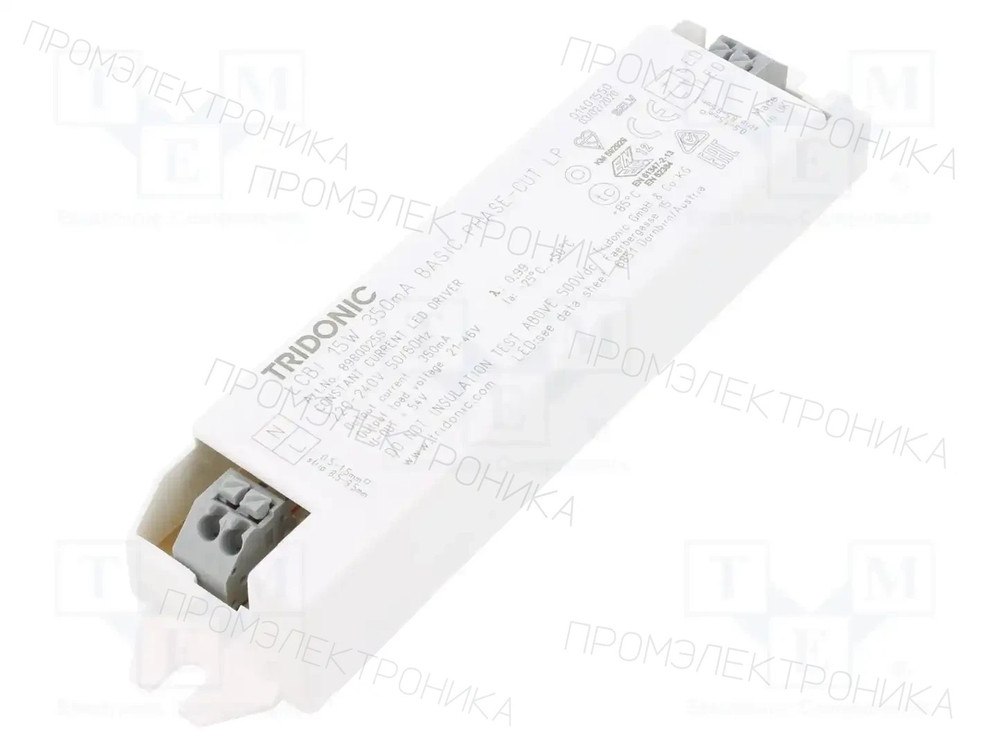 TRIDONIC LCBI 15W 350MA BASIC PHASE-CUT LP — Блоки питания для LED