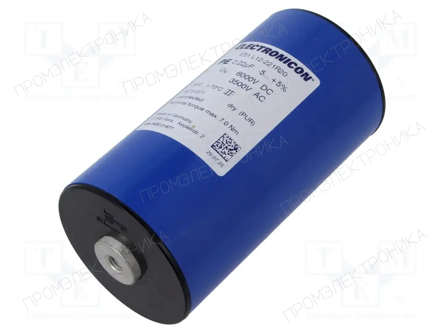 ELECTRONICON E51.L12-221R20 — Пленочные конденсаторы ТНТ