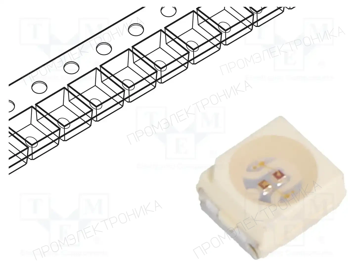 VISHAY VLMV3100-GS08 — Светодиоды SMD цветные