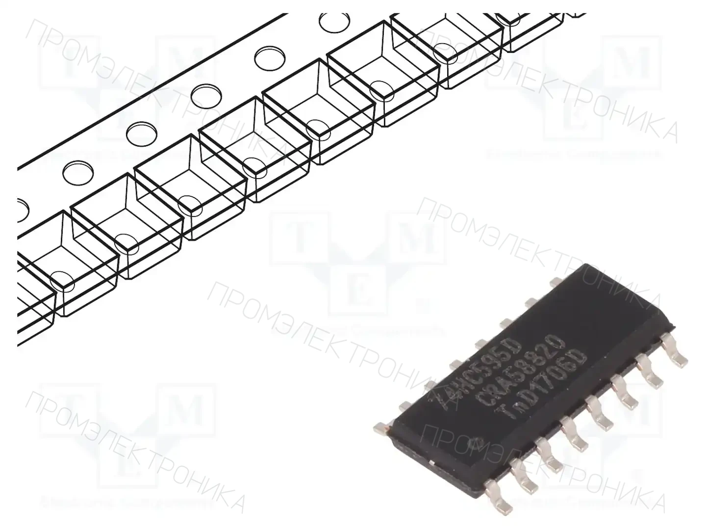 NEXPERIA 74HC595D,118 — Сдвигающие регистры
