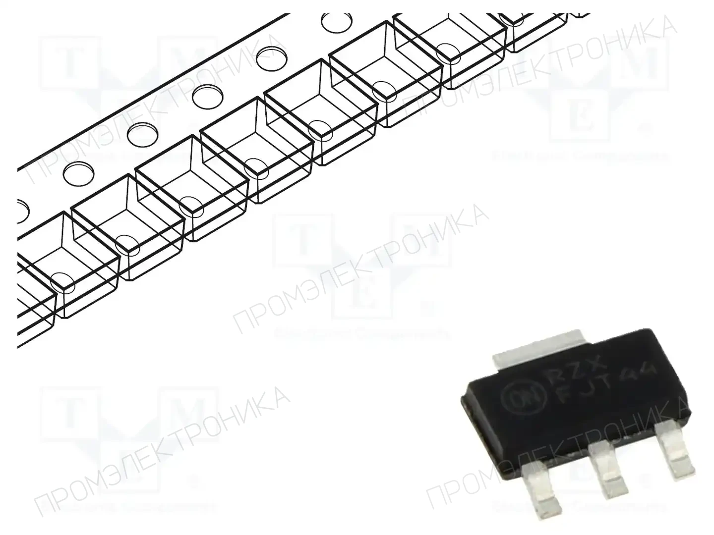 onsemi FJT44KTF — Транзисторы NPN SMD
