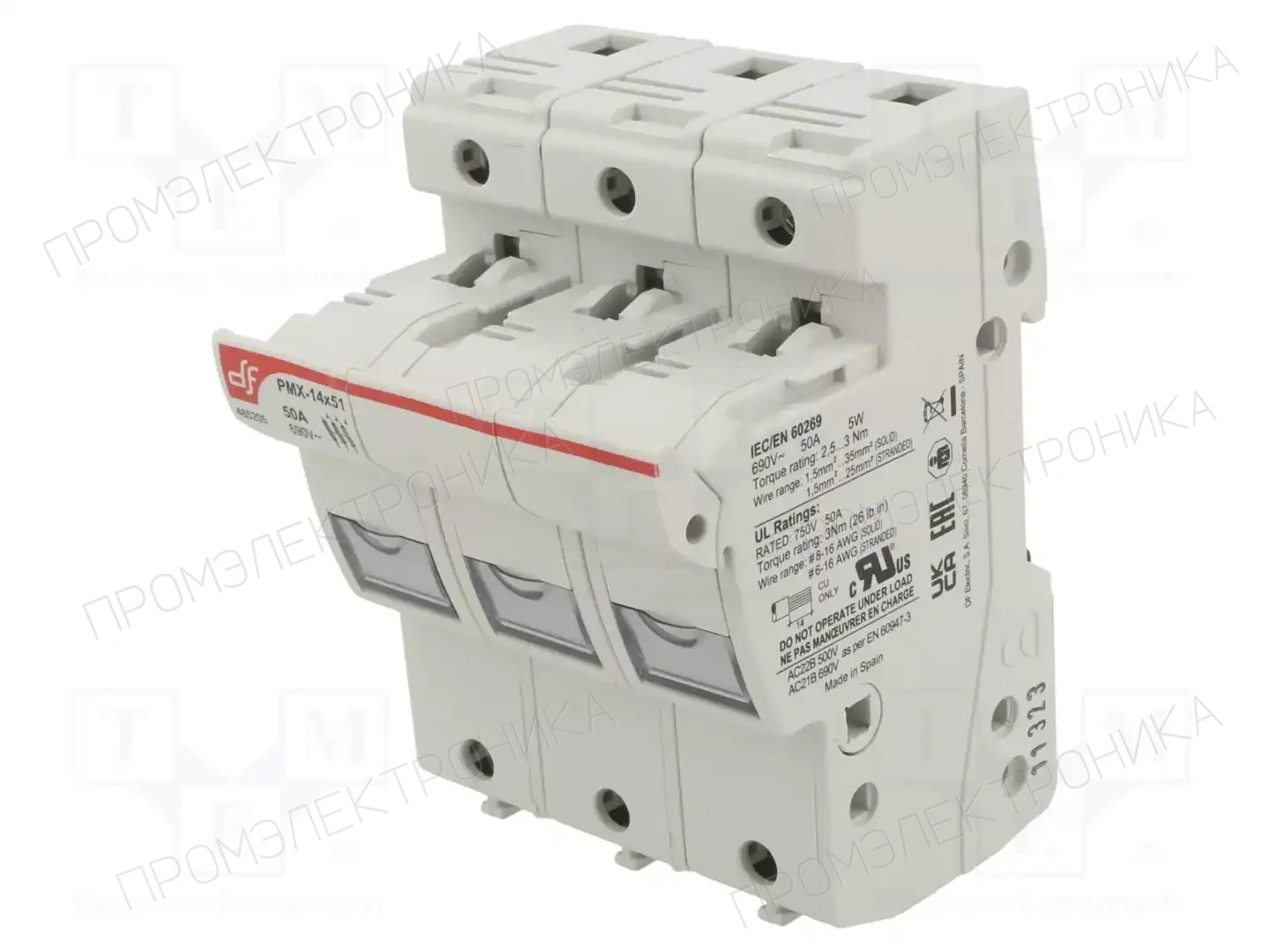 DF ELECTRIC 485205 — Гнезда предохранительные на DIN-рейку