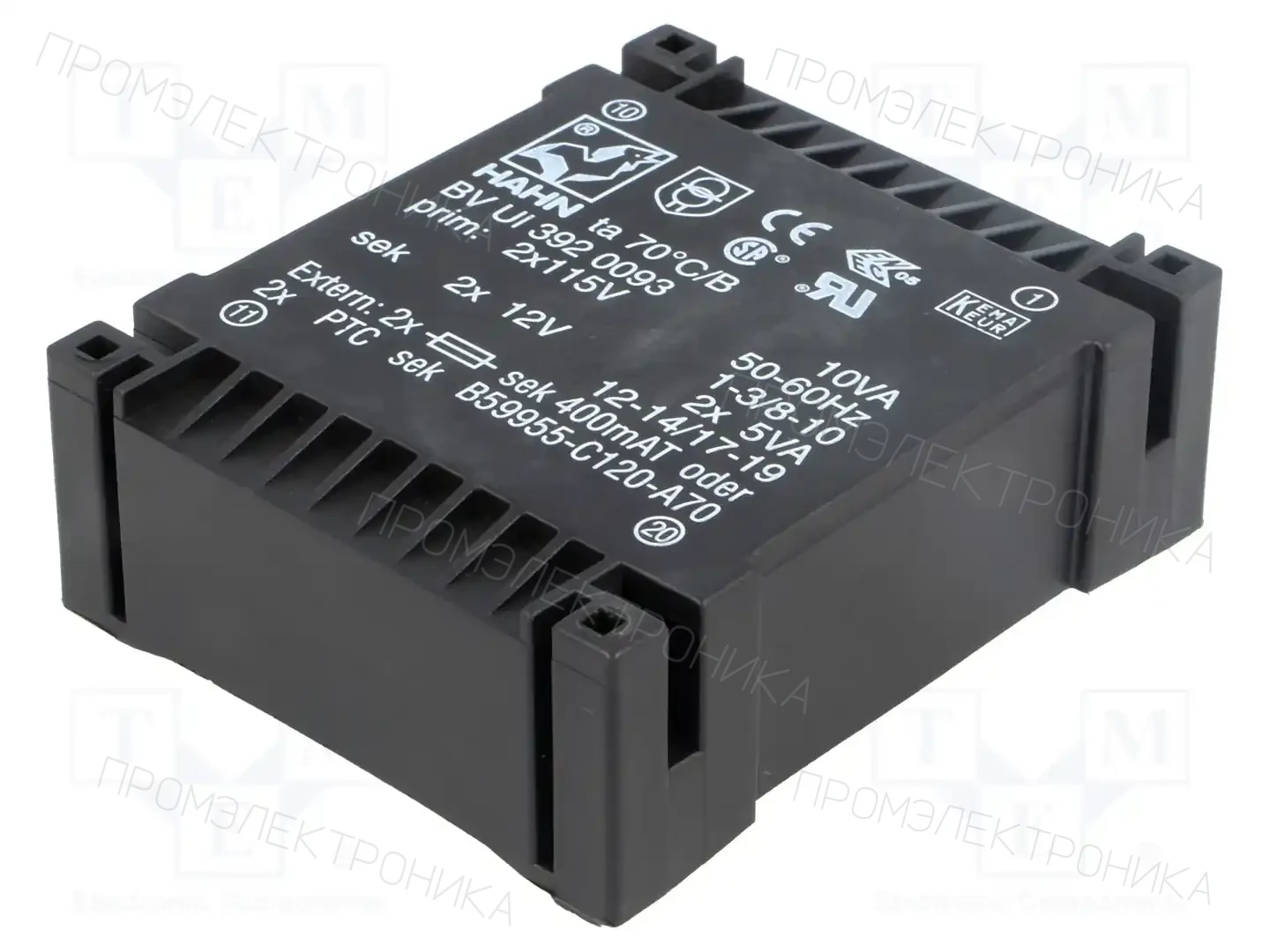 HAHN BV UI 392 0093 — Трансформаторы PCB