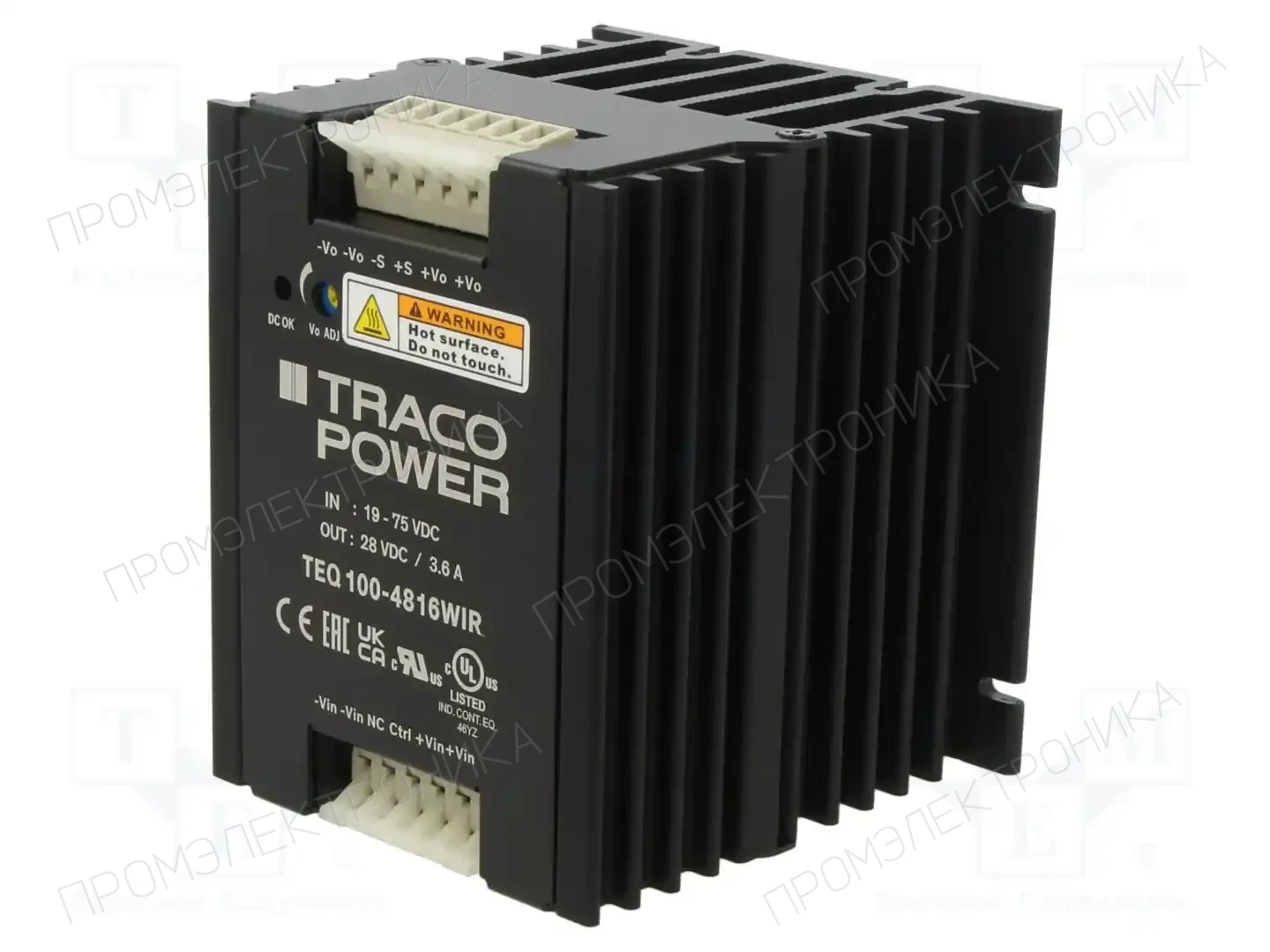 TRACO POWER TEQ 100-4816WIR — Преобразователи DC/DC