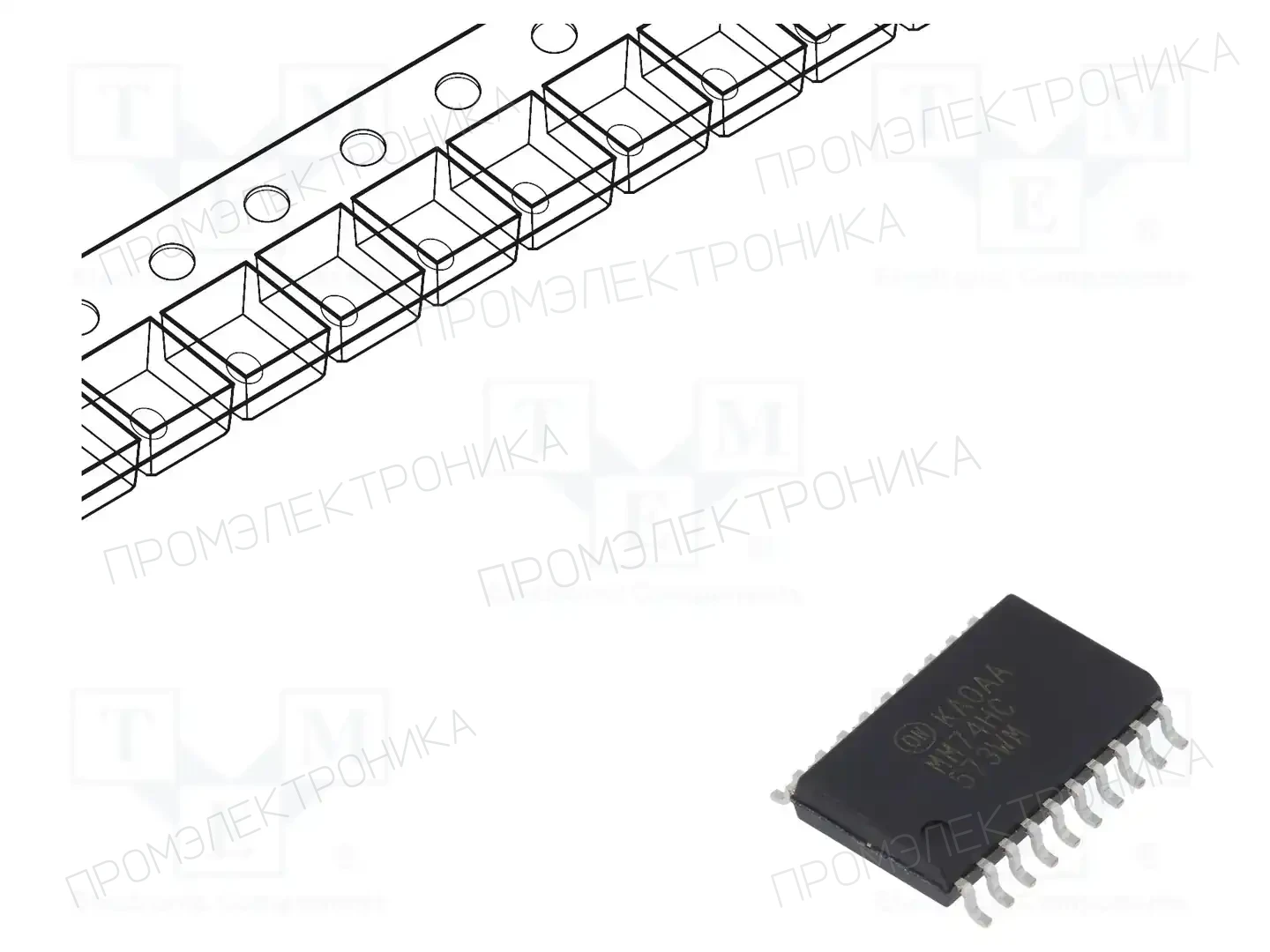 onsemi MM74HC573WMX — Защелки