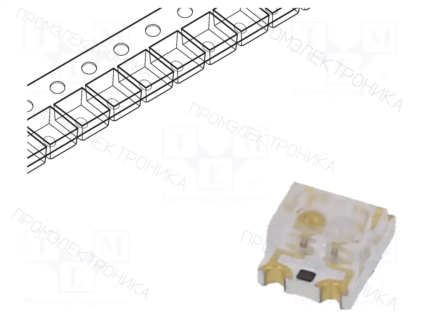 EVERLIGHT 11-22/R8G6C-A30/2T — Светодиоды SMD цветные