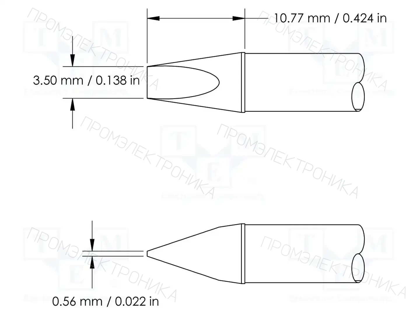 METCAL HCV-9CH0035S — Жала паяльников