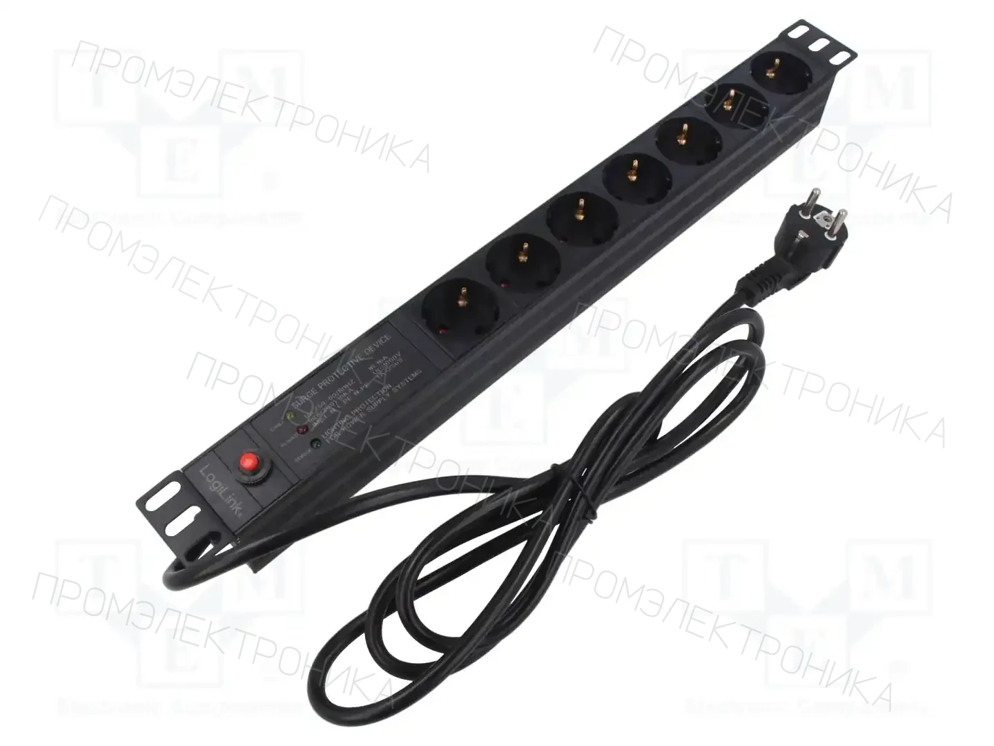 LOGILINK PDU7C02 — Планки защиты от перенапряжения