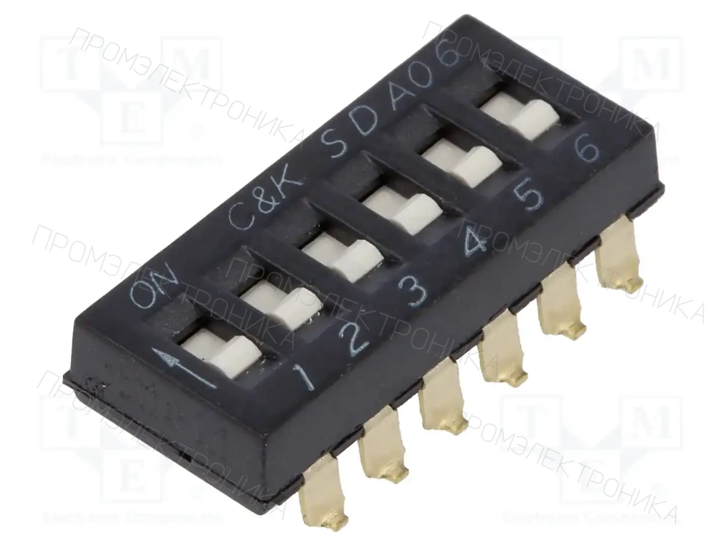 C&K SDA06H0SBD — Переключатели типа Dip-Switch