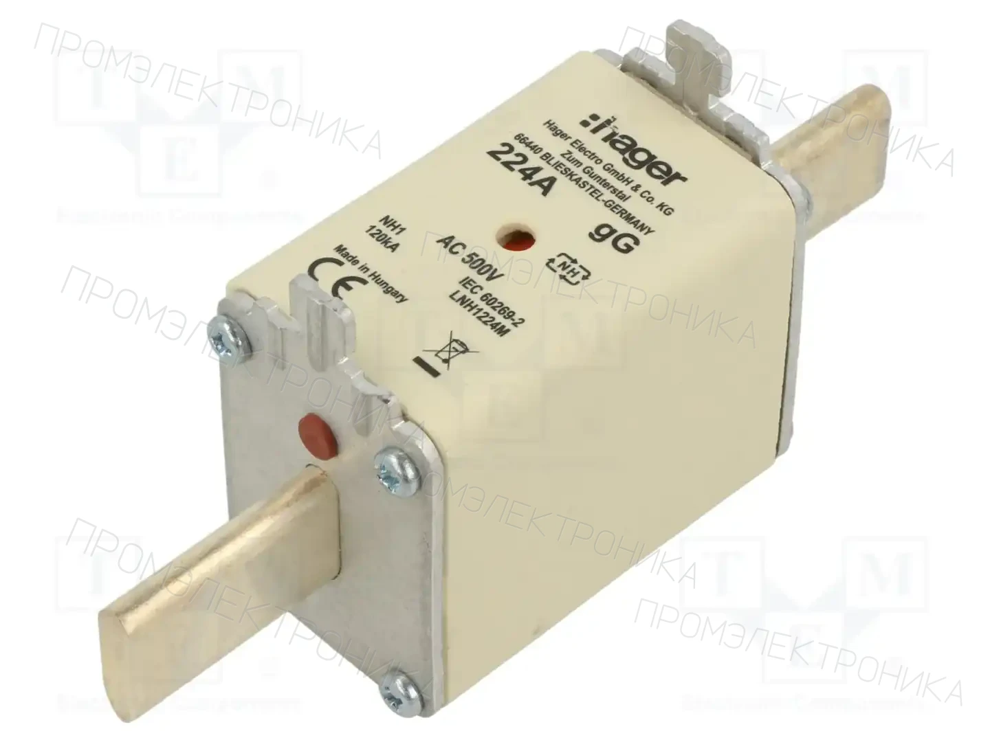 HAGER LNH1224M — Предохранители NH