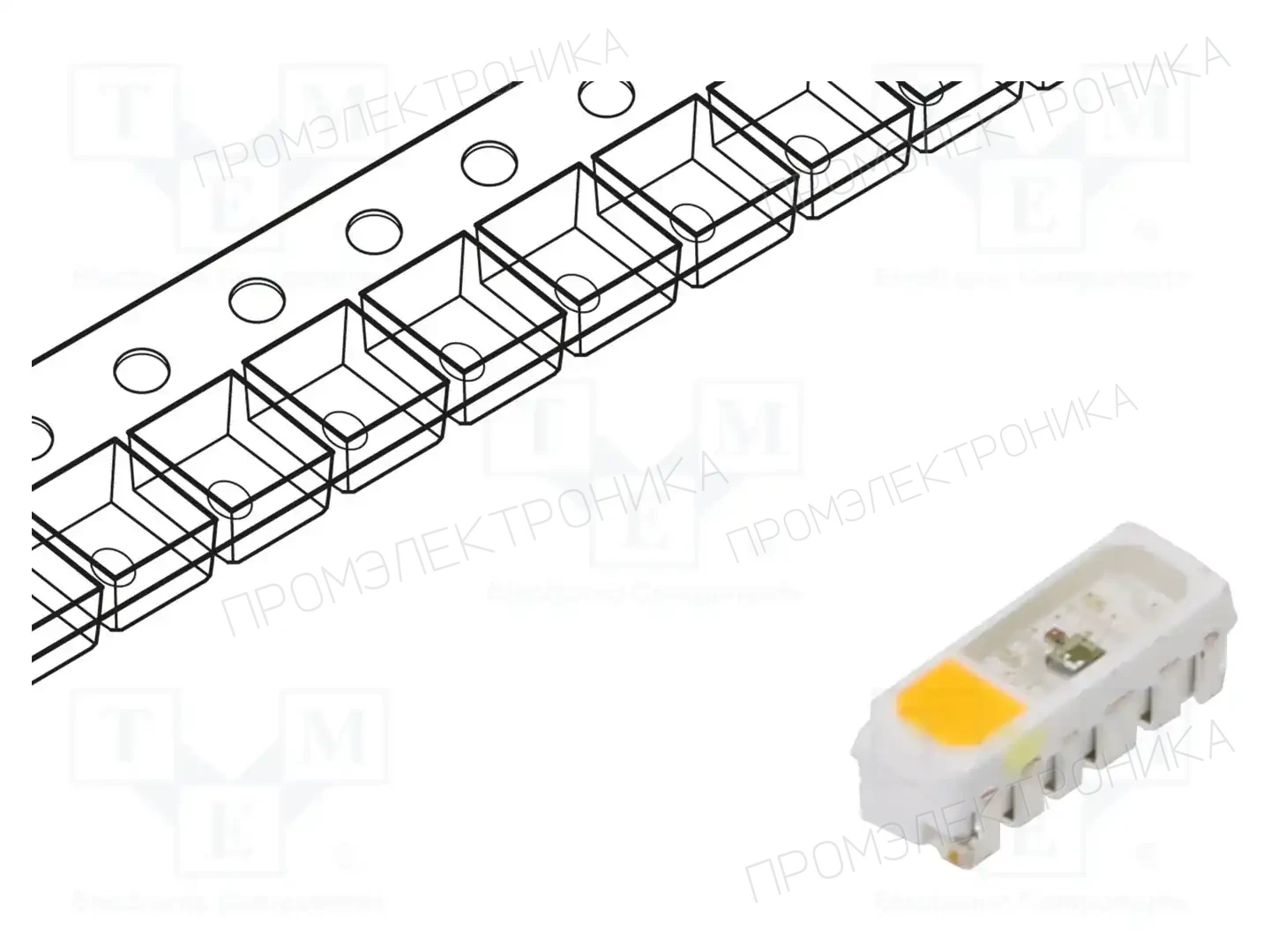 BRIGHTEK (EUROPE) N0M67S24ICSV — Светодиоды SMD цветные