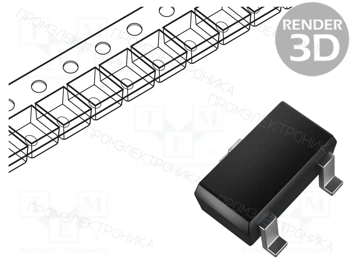 onsemi MMBF4416 — Транзисторы с каналом N SMD