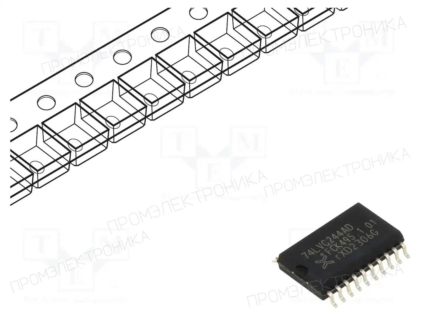NEXPERIA 74LVC244AD,118 — Буферы, передатчики, контроллеры