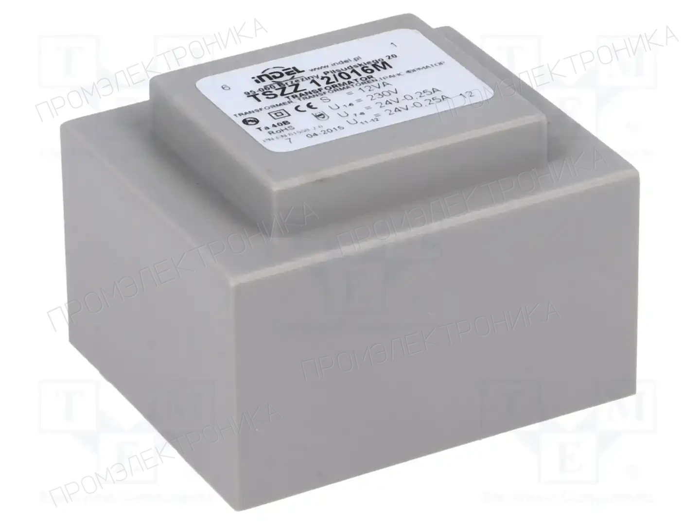 INDEL TSZZ12/016M — Трансформаторы PCB