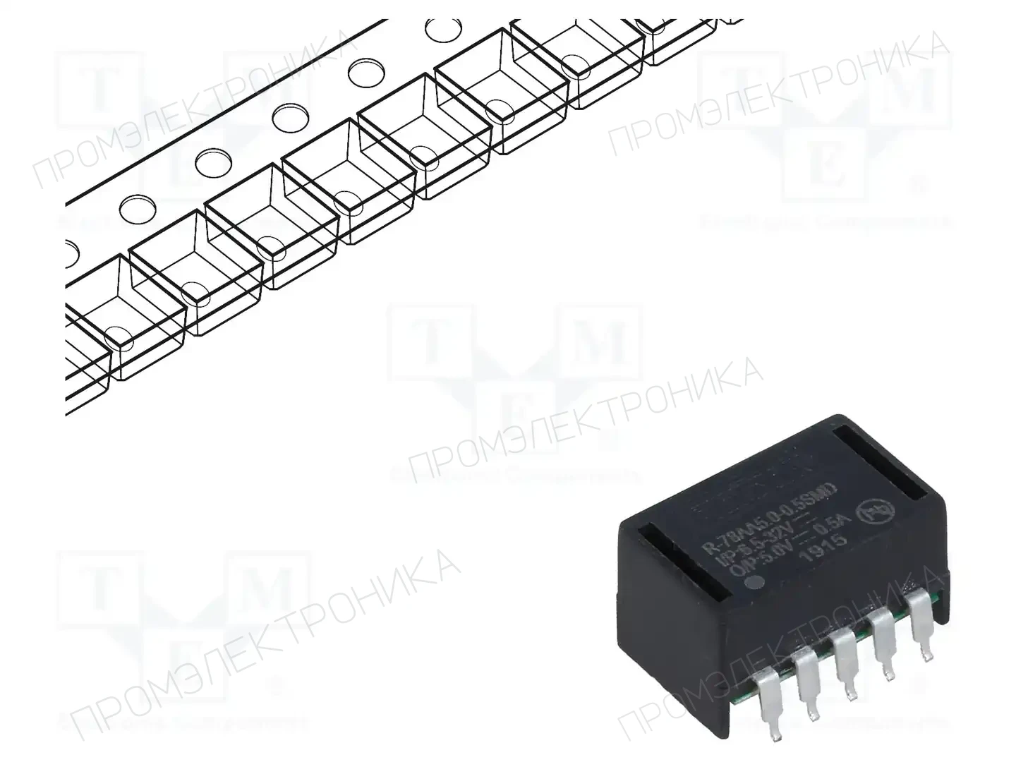 RECOM R-78AA5.0-0.5SMD-R — Преобразователи DC/DC