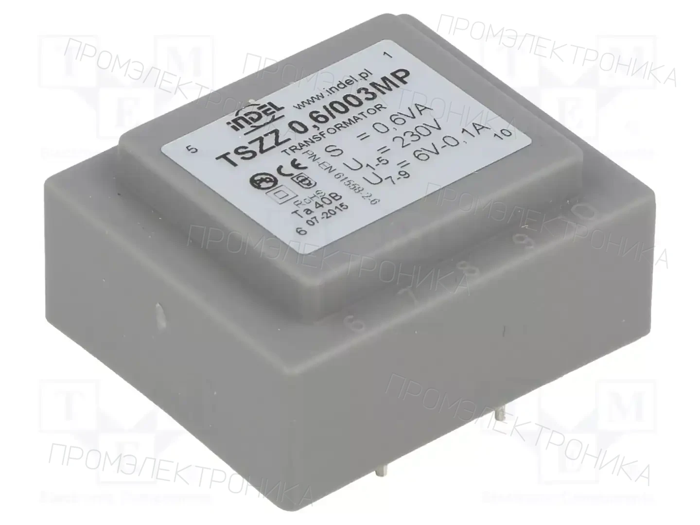 INDEL TSZZ0.6/003MP — Трансформаторы PCB