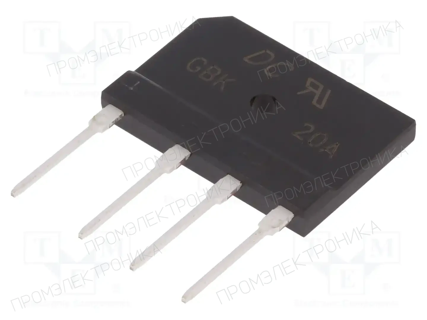 DC COMPONENTS GBK20A — Однофазные мосты диодные плоские