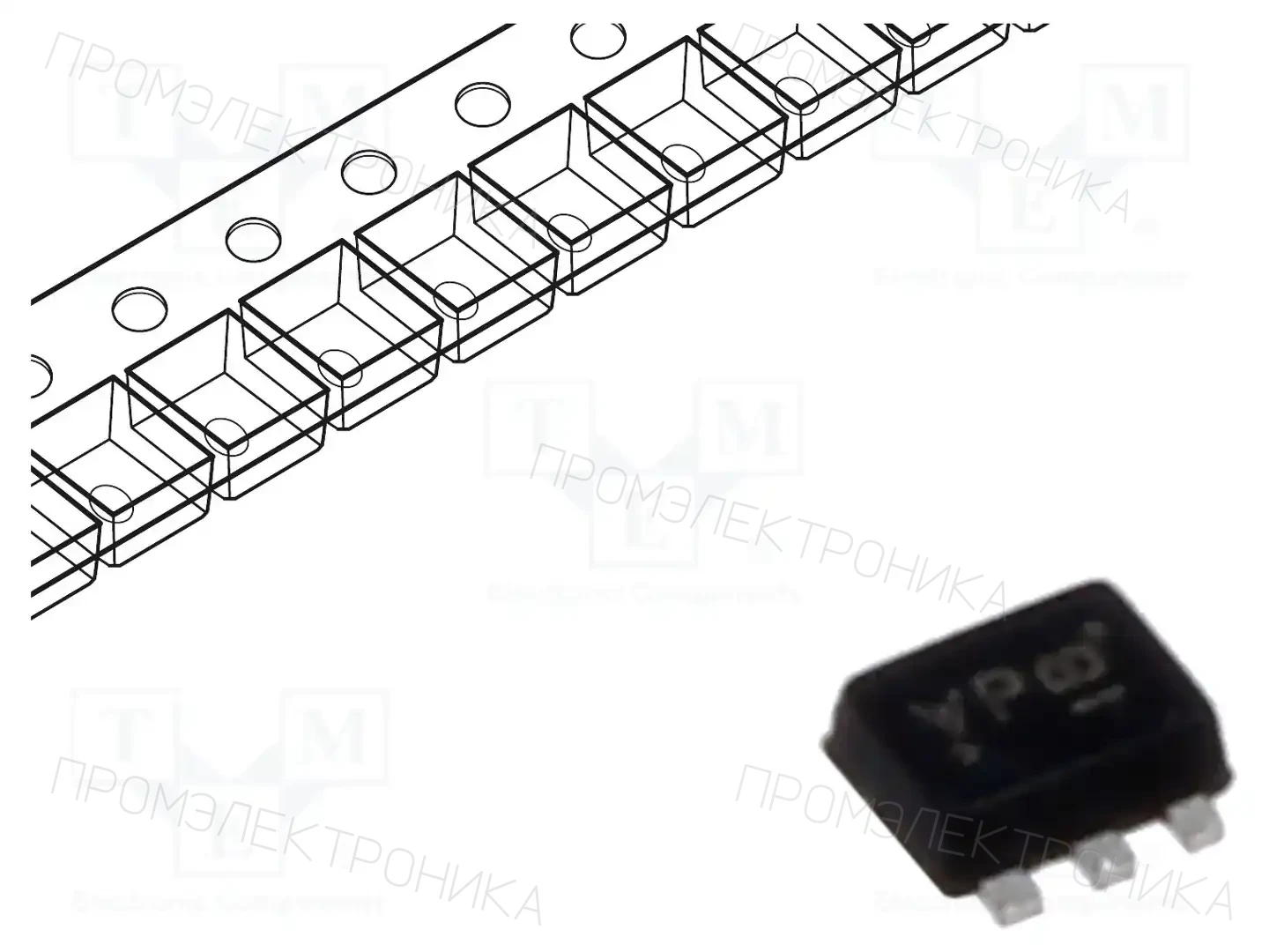 VISHAY SI1036X-T1-GE3 — Транзисторы многоканальные