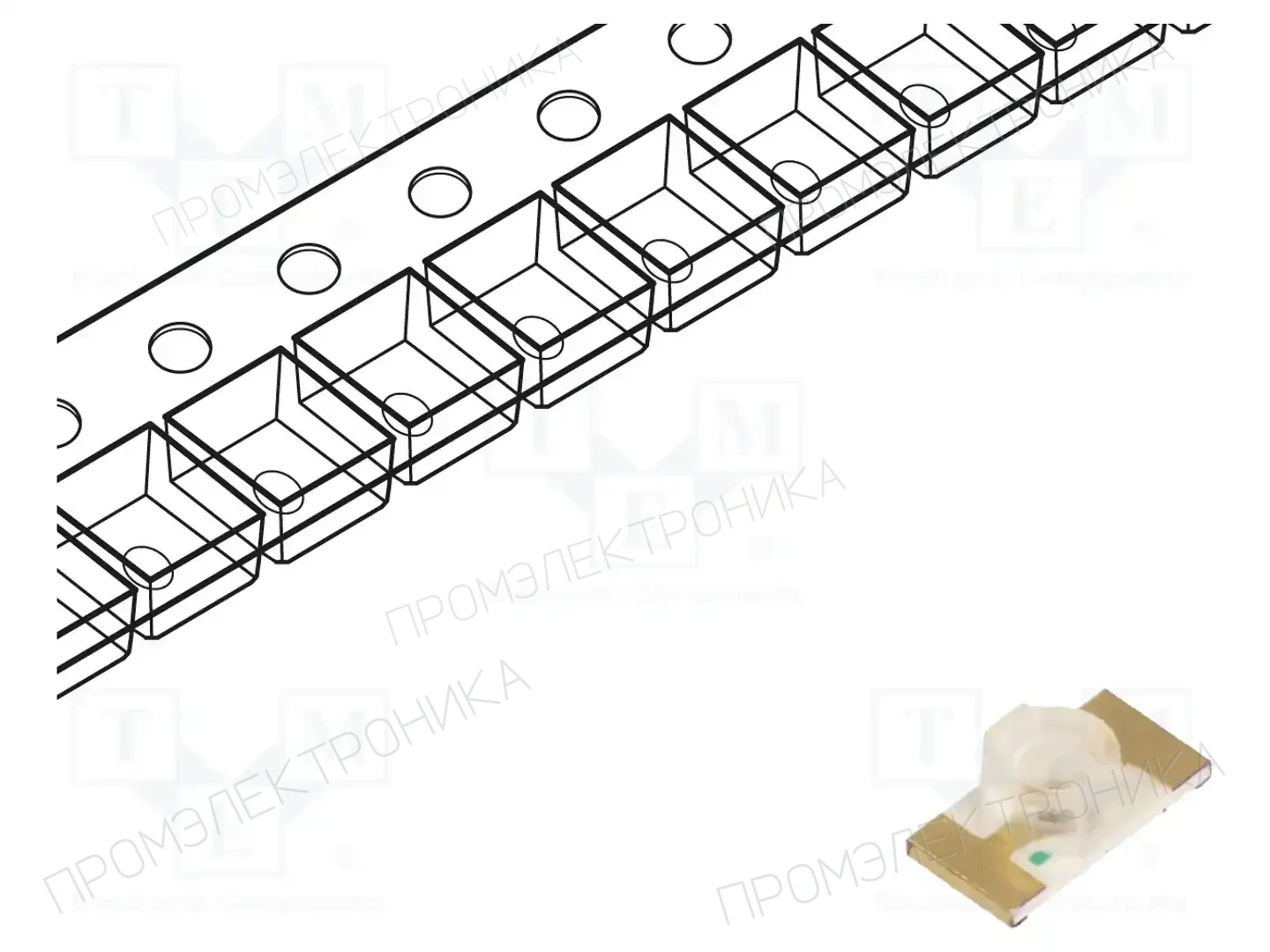 KINGBRIGHT ELECTRONIC KPTL-3216SURCK — Светодиоды SMD цветные