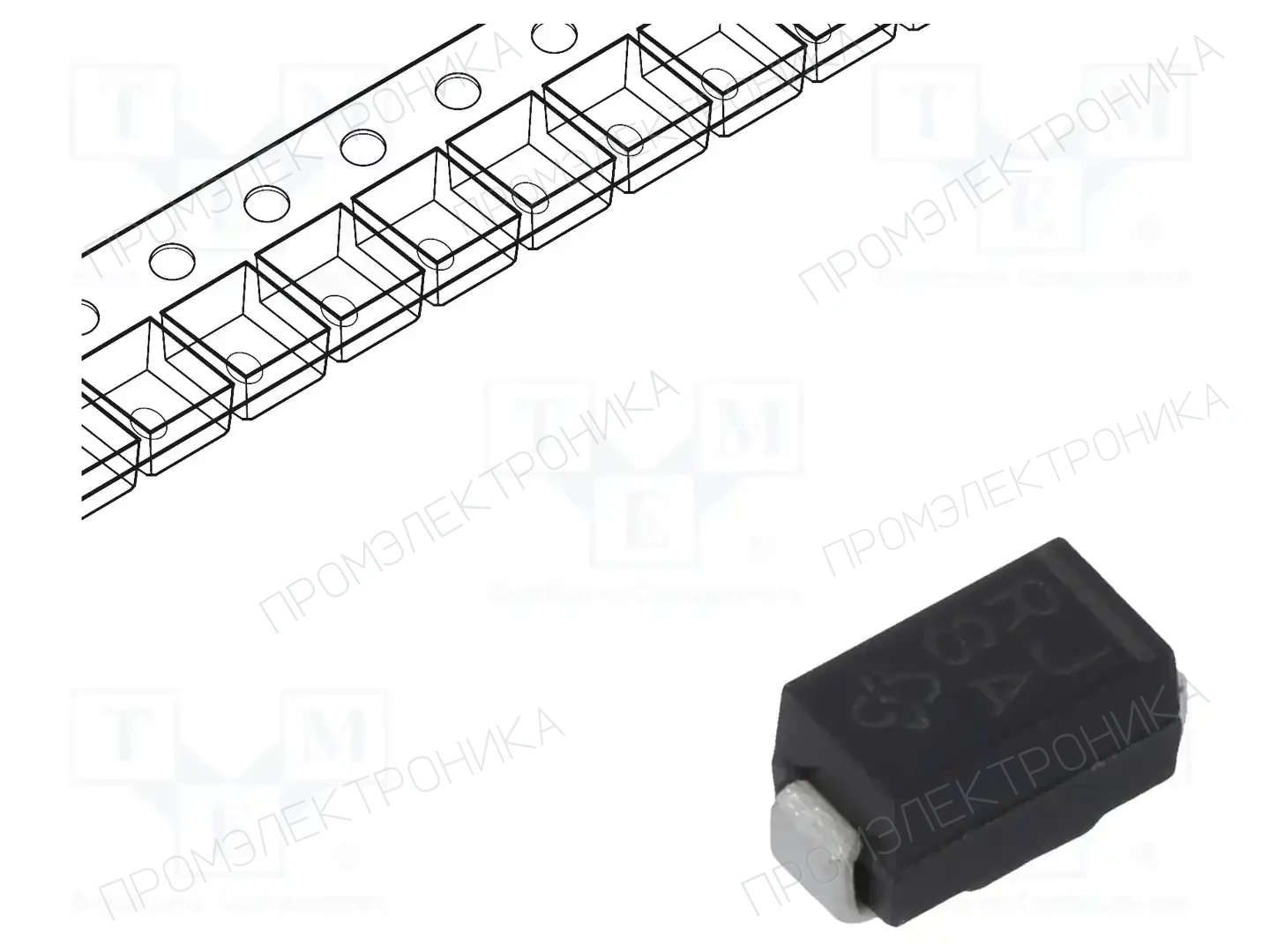 VISHAY RGF1J-E3/67A — Универсальные диоды SMD