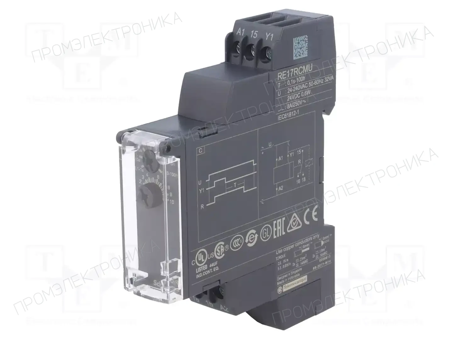 SCHNEIDER ELECTRIC RE17RCMU — Временные аналоговые реле
