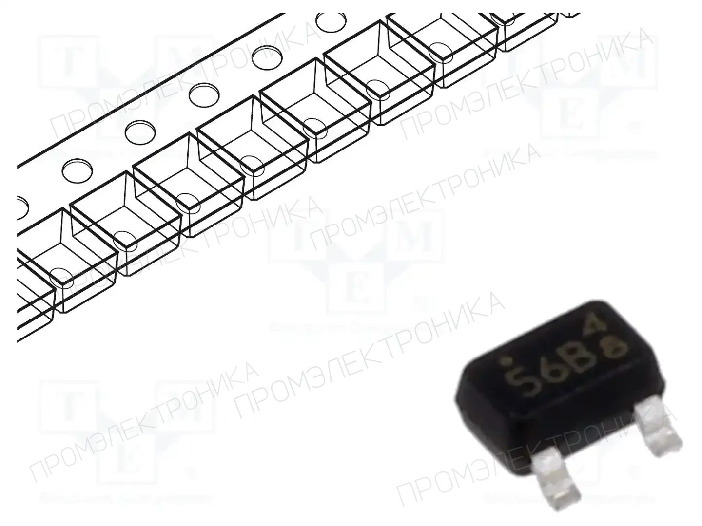 PanJit Semiconductor BC856BW_R1_00001 — Транзисторы PNP SMD
