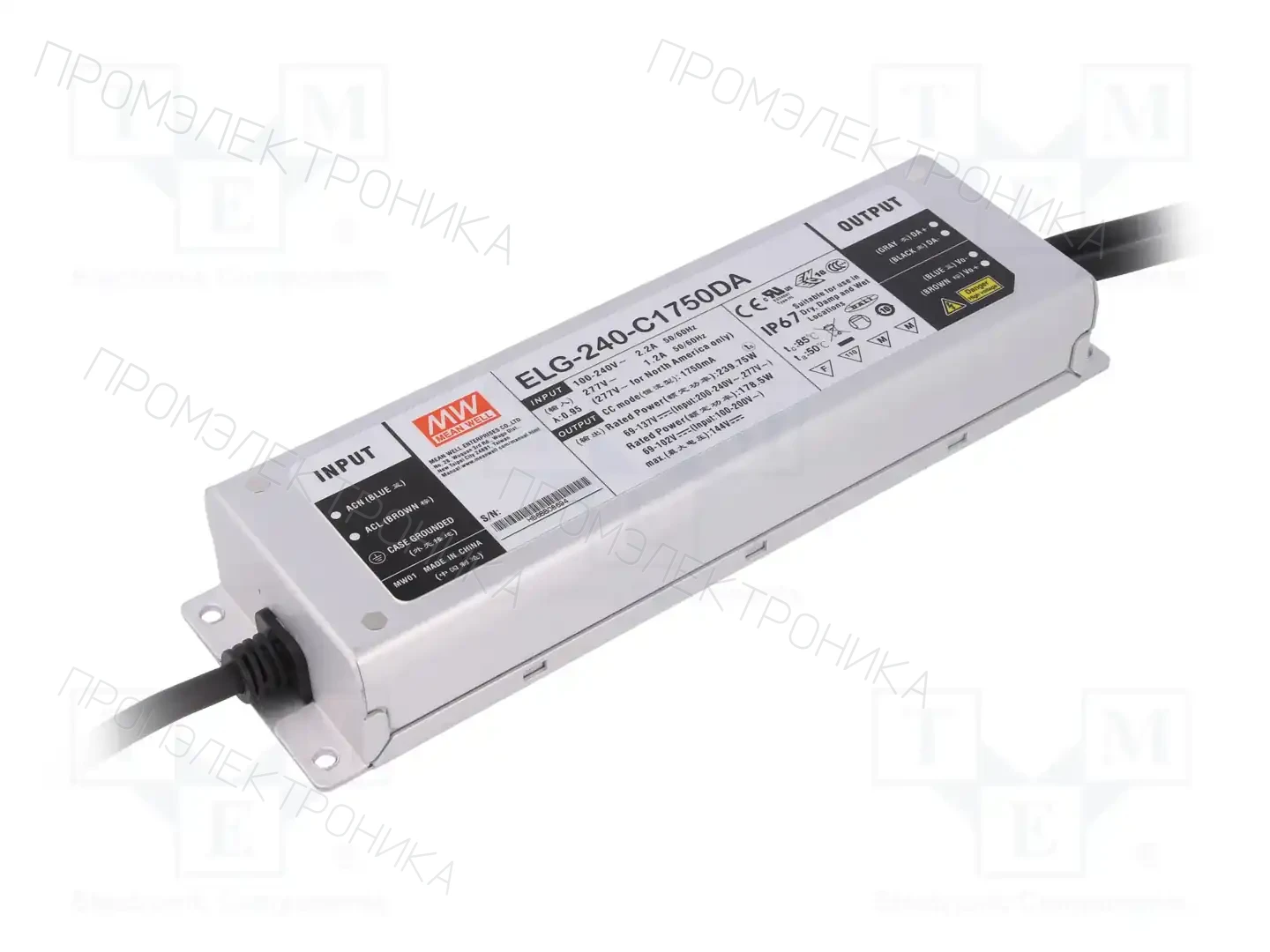 MEAN WELL ELG-240-C1750DA — Блоки питания для LED
