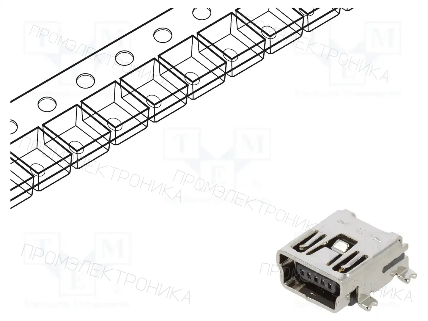 AMPHENOL COMMUNICATIONS SOLUTIONS 10033526-N3212LF — Разъeмы USB и IEEE1394