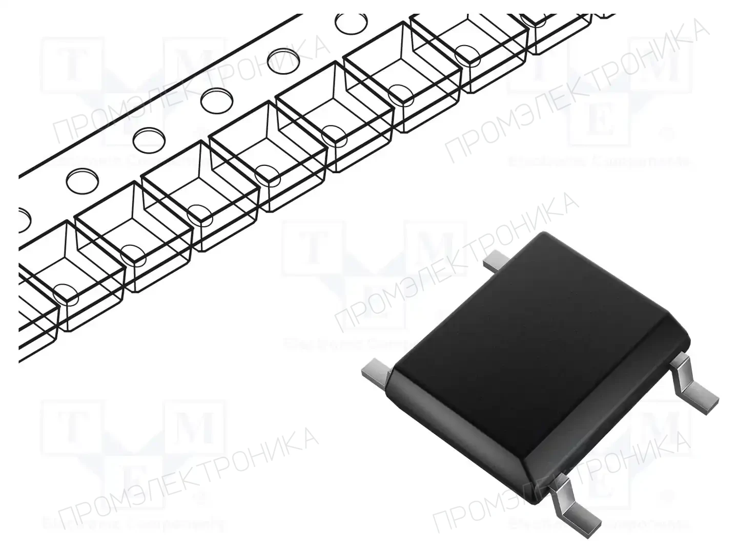 TAIWAN SEMICONDUCTOR MBS8 — Однофазные мосты диодные SMD/THT