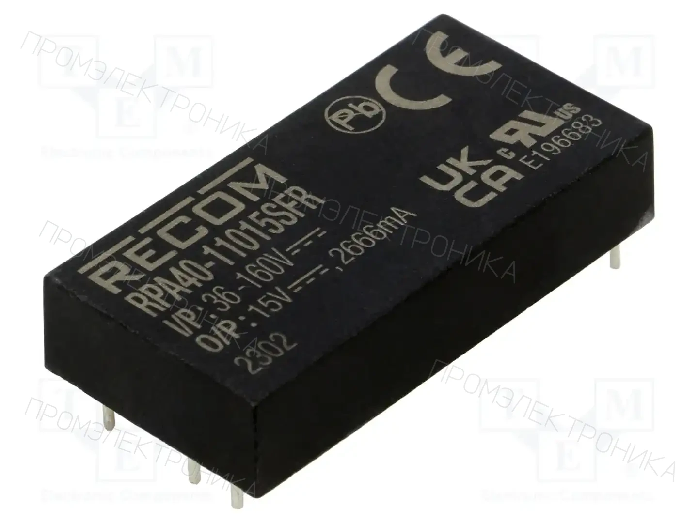 RECOM RPA40-11015SFR — Преобразователи DC/DC