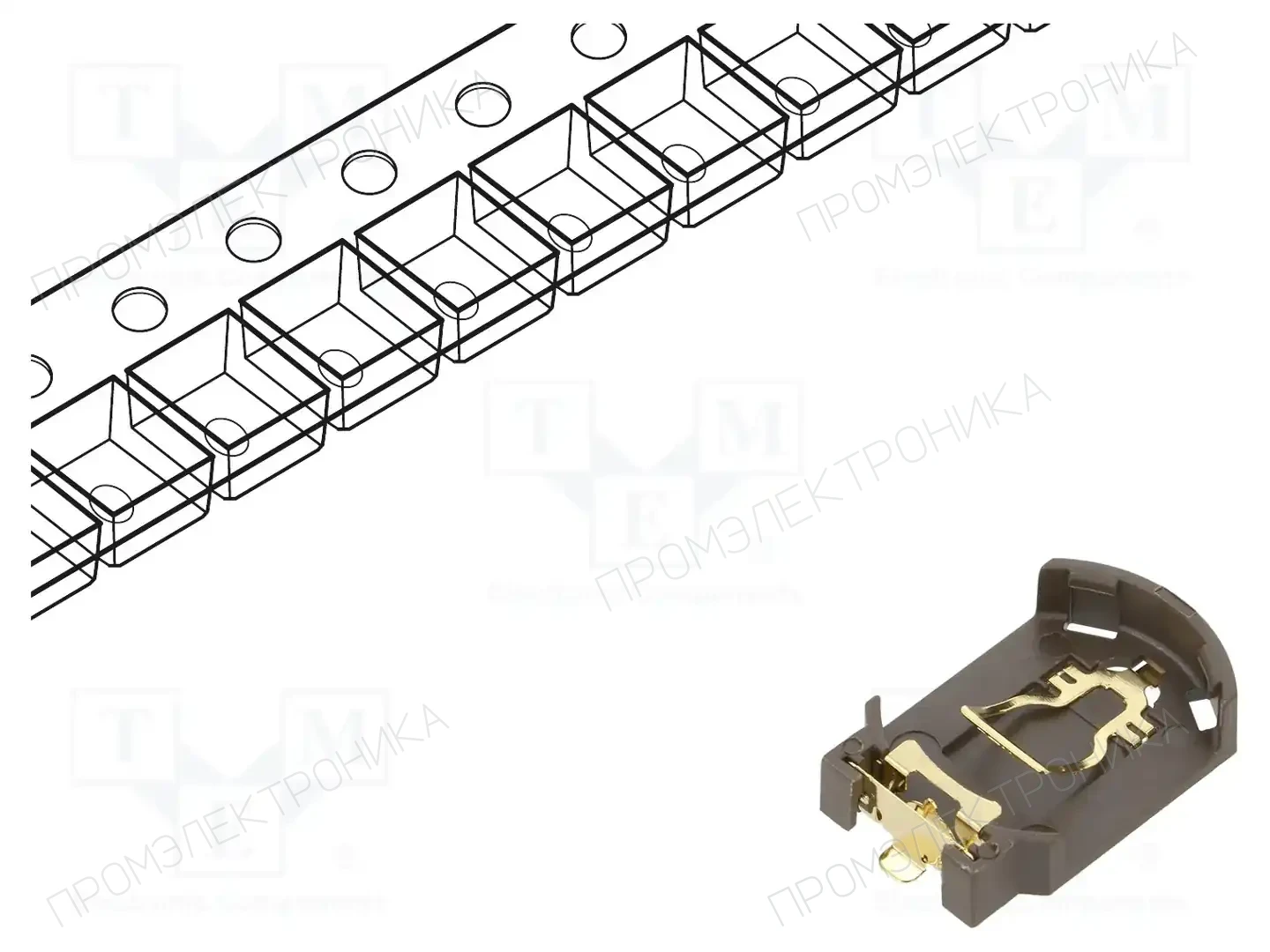 HARWIN S8421-45R — Батареи - контейнеры и держатели