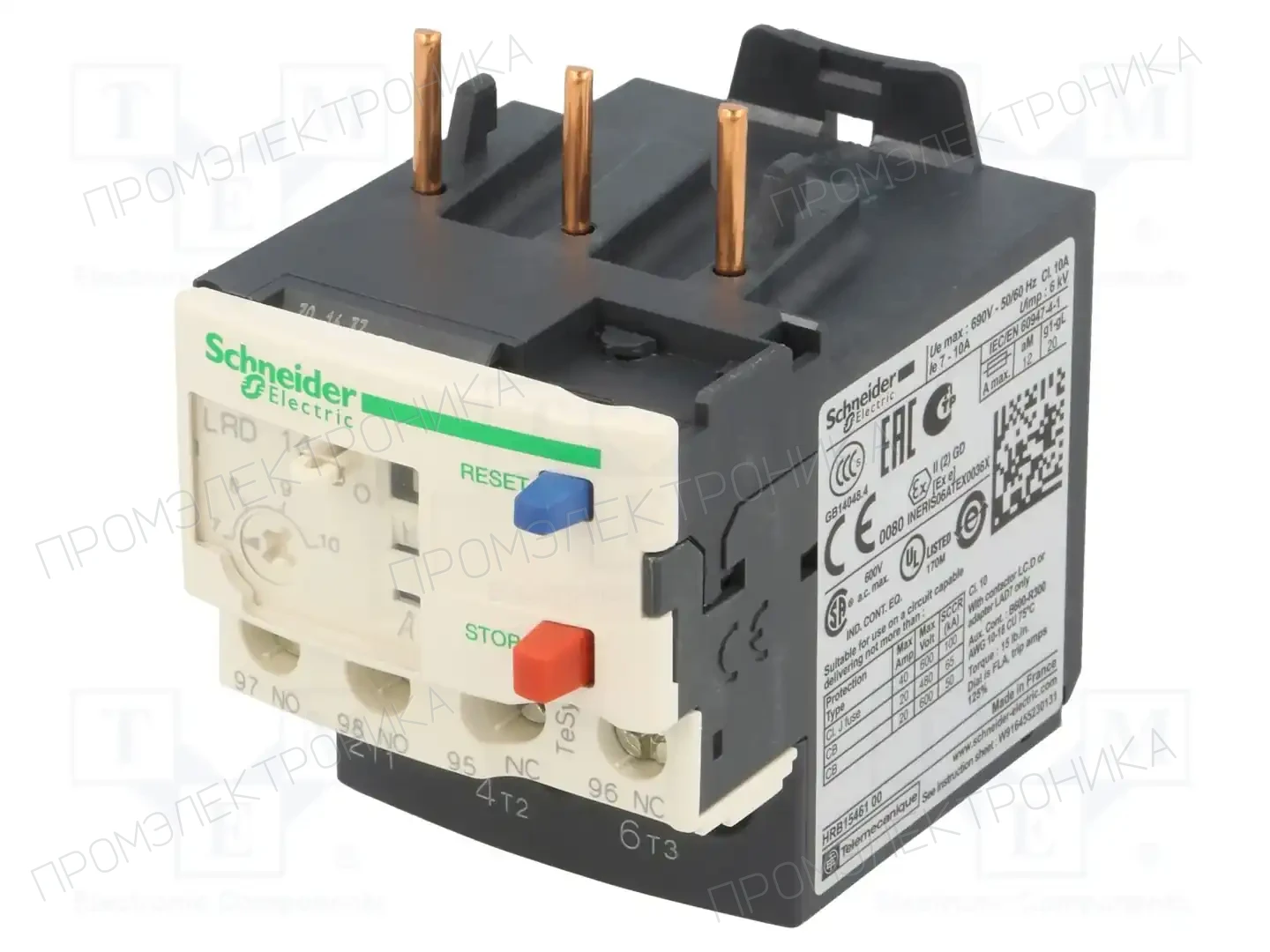 SCHNEIDER ELECTRIC LRD14 — Контакторы - дополнительное оборудование