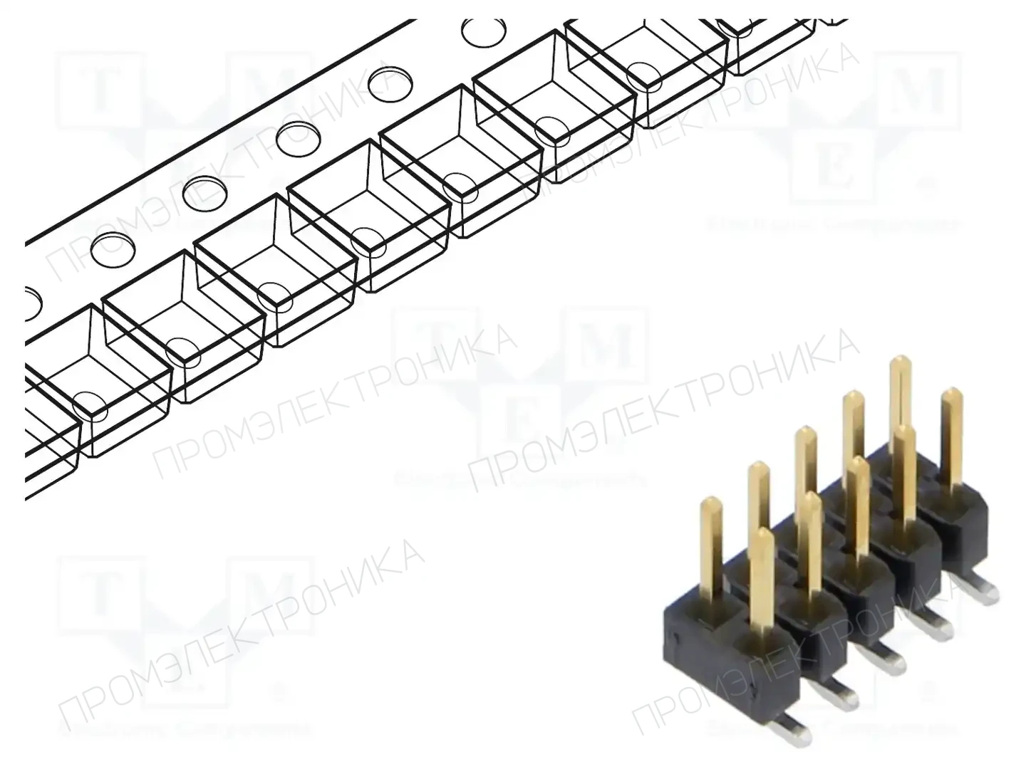 SAMTEC TSM-105-01-S-DV-P-FR — Разъeмы пластина - пластина