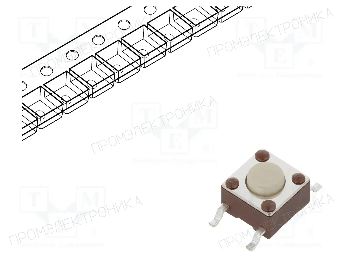 E-SWITCH TL3301NF260QG — Микропереключатели TACT
