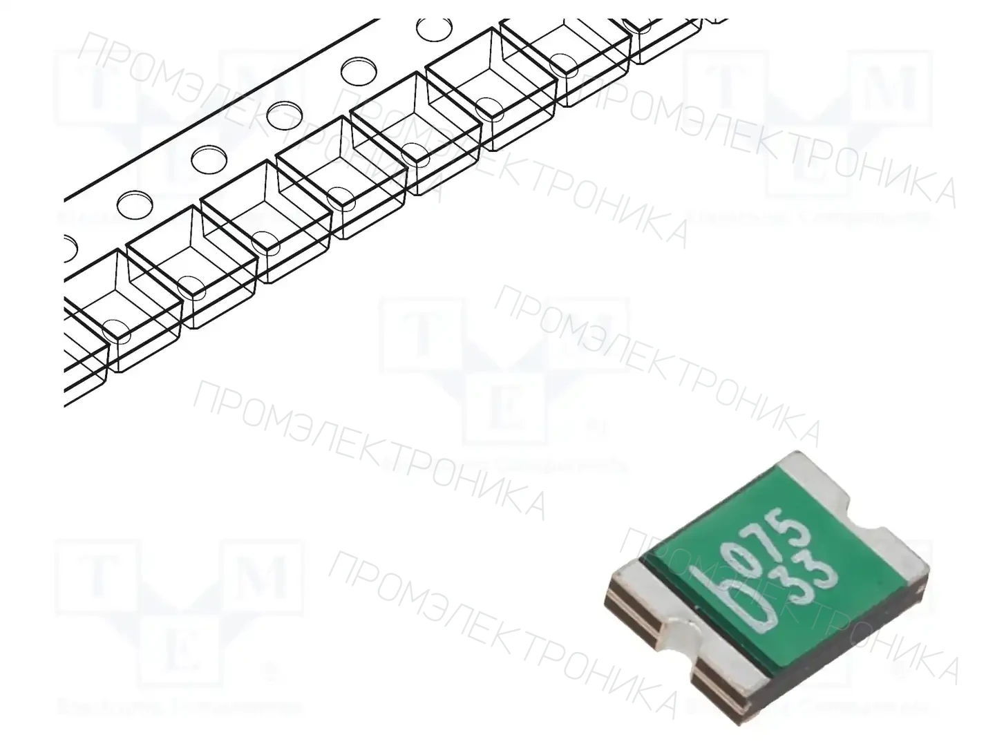 BEL FUSE 0ZCG0075BF2B — Предохранители полимерные SMD