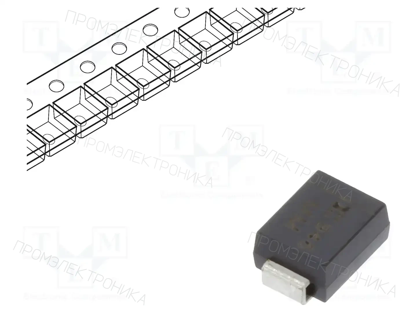 DIODES INCORPORATED SMBJ33A-13-F — Диоды TVS SMD однонаправленные