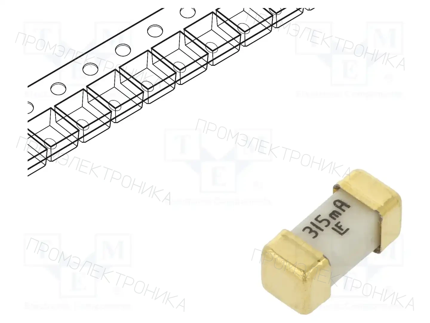 LITTELFUSE 0448.315MR — Предохранители SMD 2410 сверхбыстрые