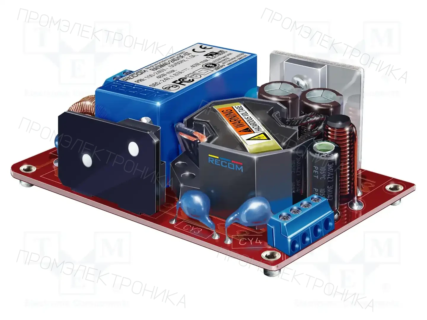 RECOM RACM40-15S/OF-ST — Открытые блоки питания