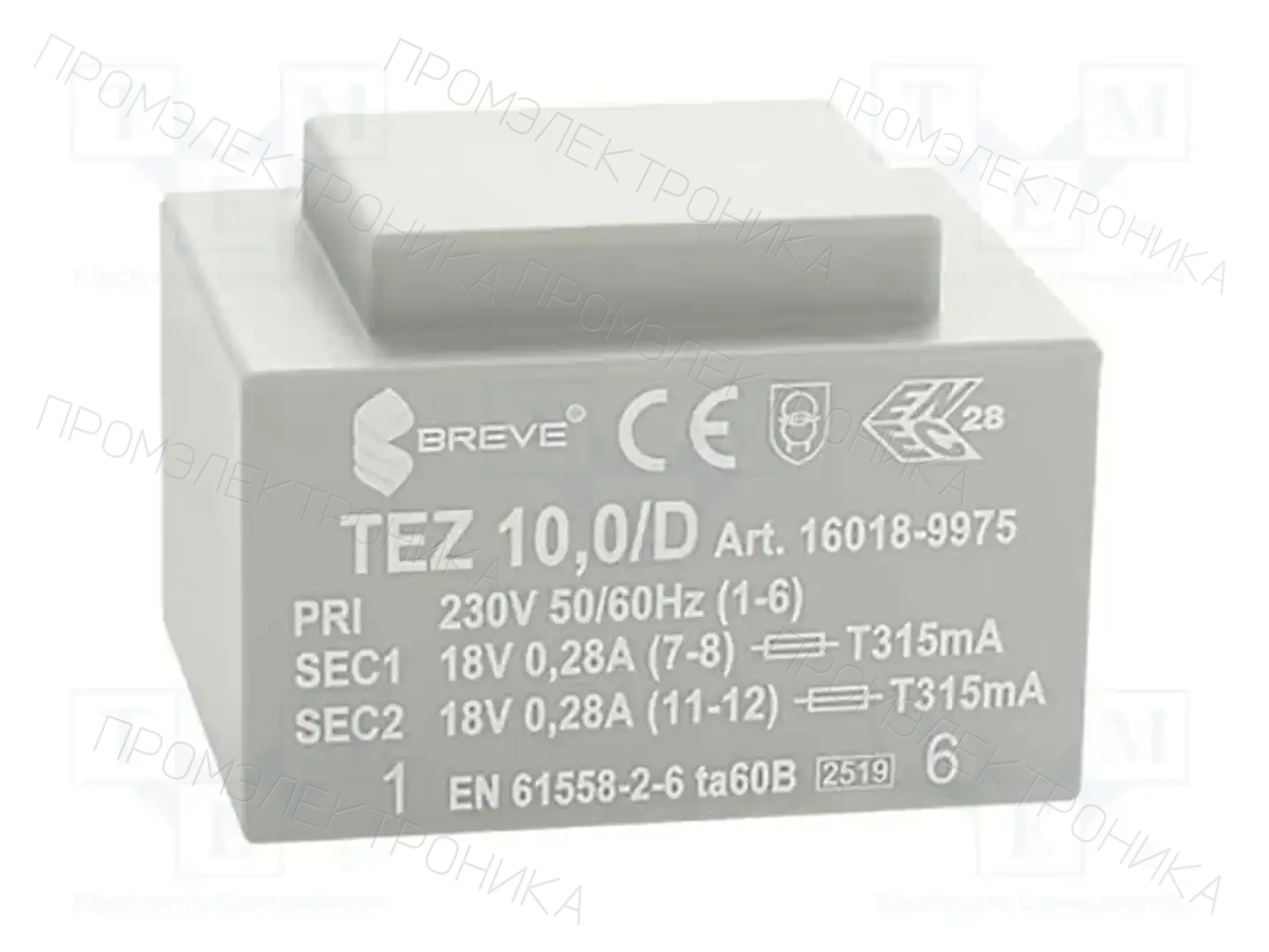 BREVE TUFVASSONS 16018-9975 — Трансформаторы PCB