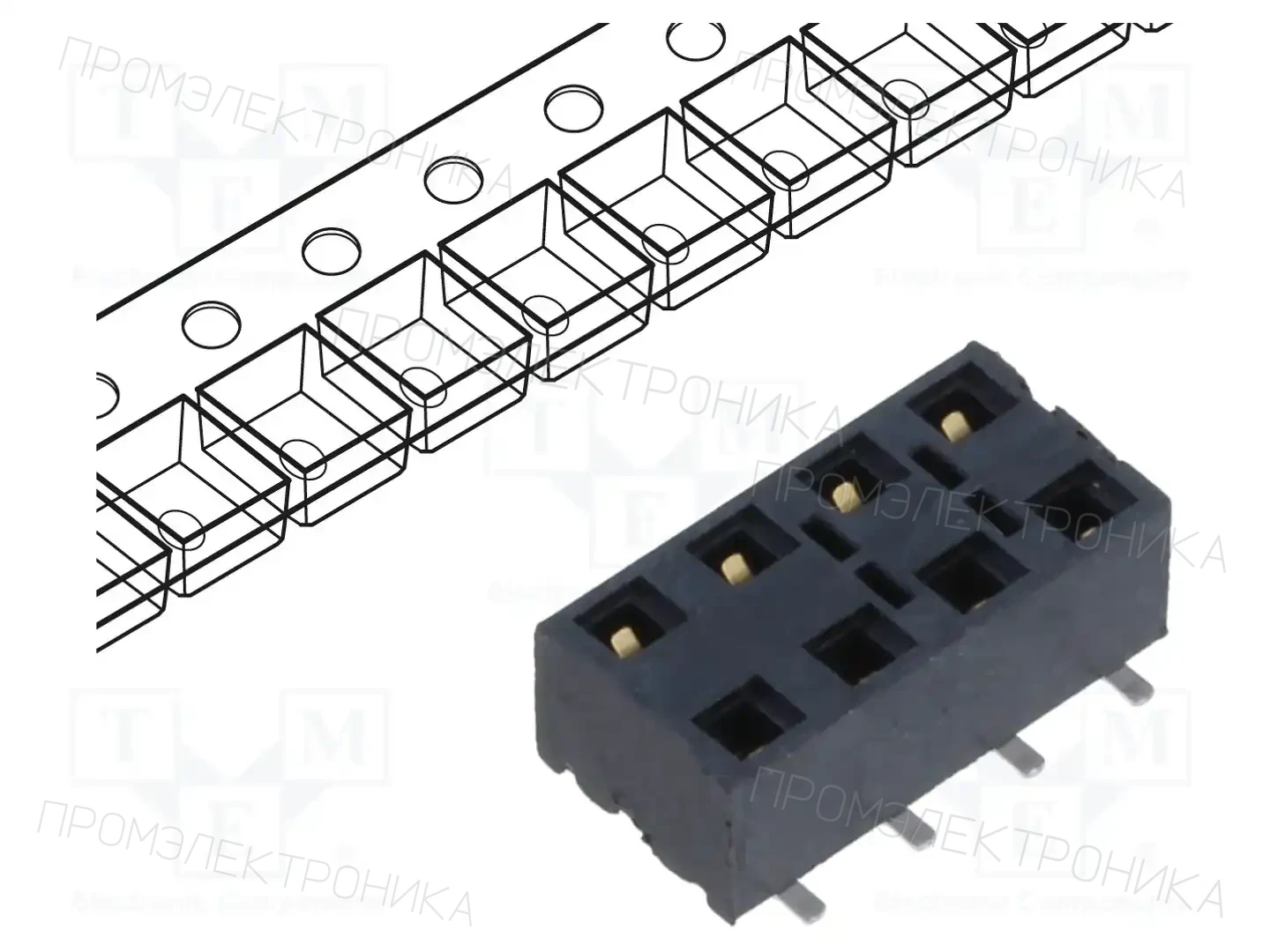 SAMTEC HLE-104-02-L-DV-BE-K-TR — Разъeмы пластина - пластина