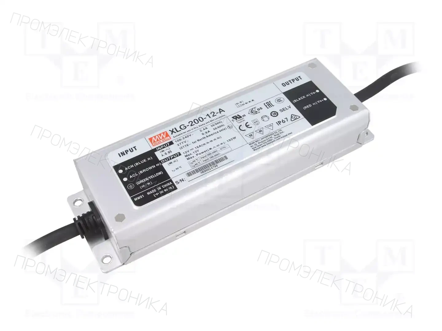 MEAN WELL XLG-200-12-A — Блоки питания для LED