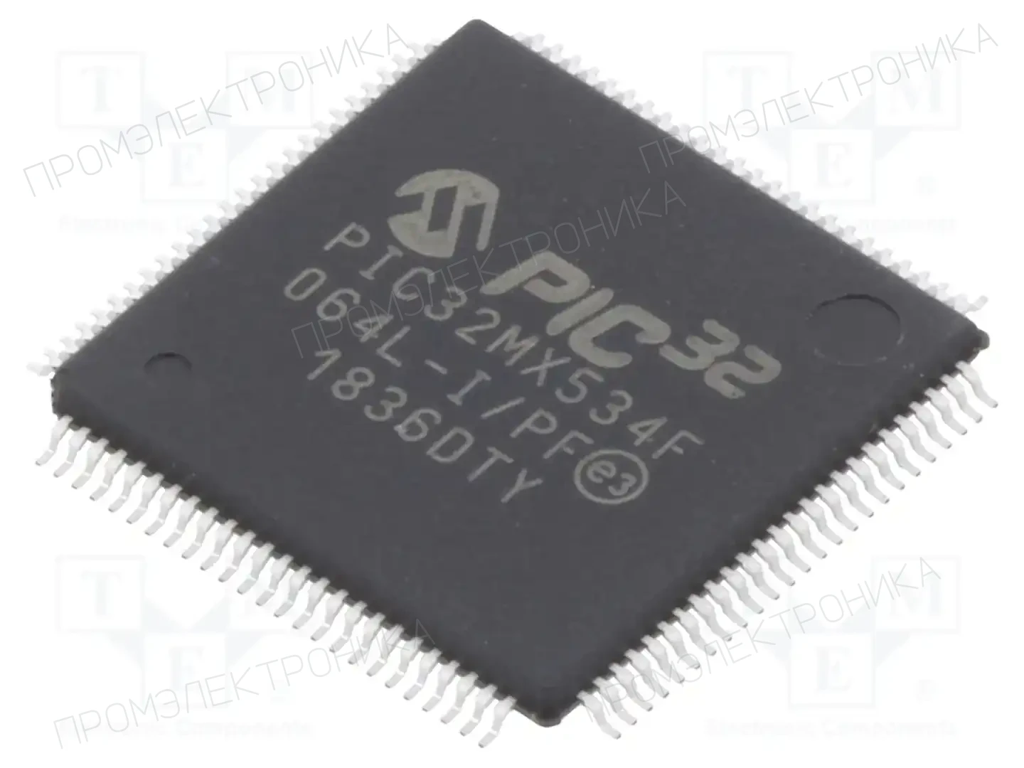 Microchip Technology PIC32MX534F064L-I/PF — Линейка PIC32 32-bit