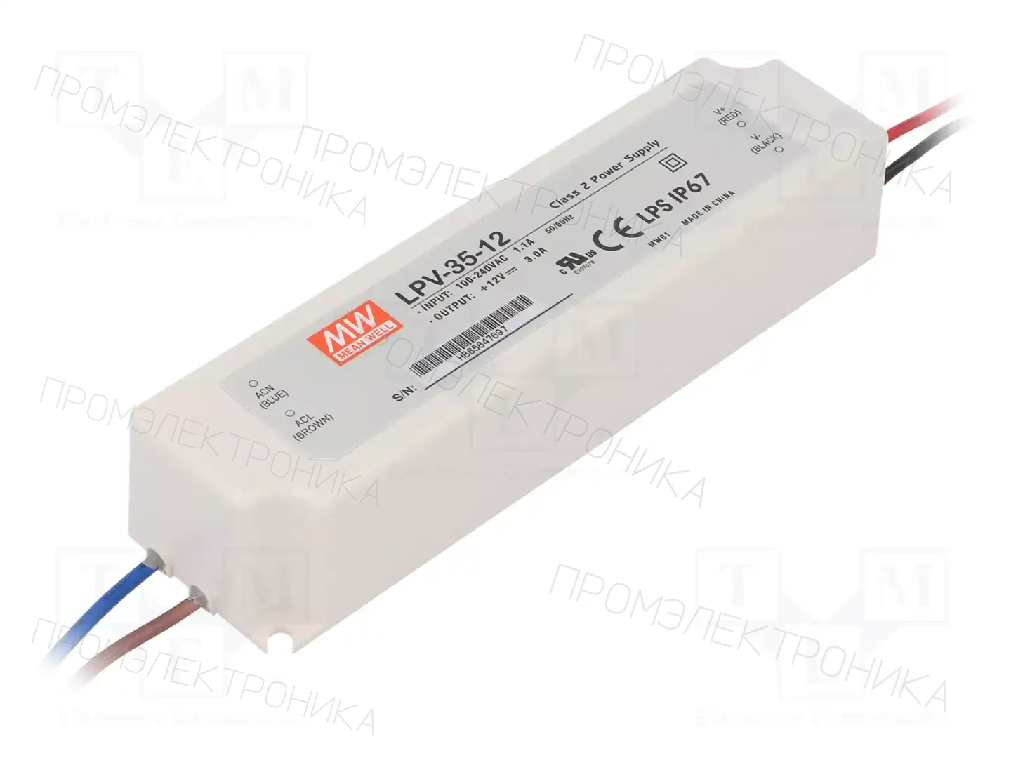 MEAN WELL LPV-35-12 — Блоки питания для LED